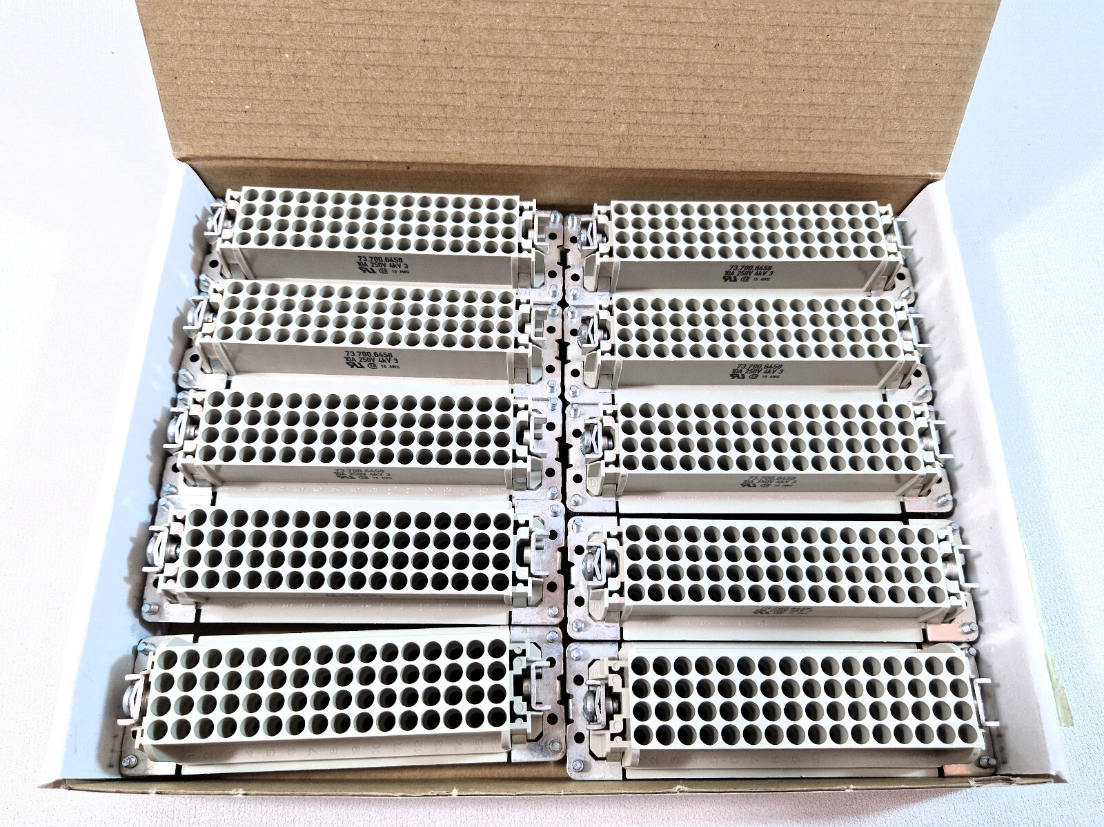 (€9.90/unit) 10-Piece Wieland 73,700,6458.0 Socket Insert HD BUC 64 25