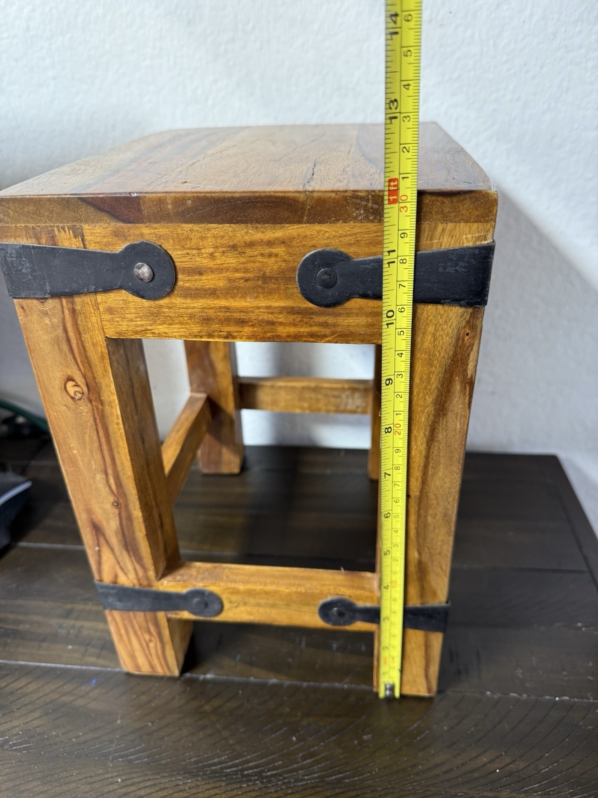 Rustic Wood Stool Riser Farmhouse Decor Display Doll Size Rustic Country Cabin