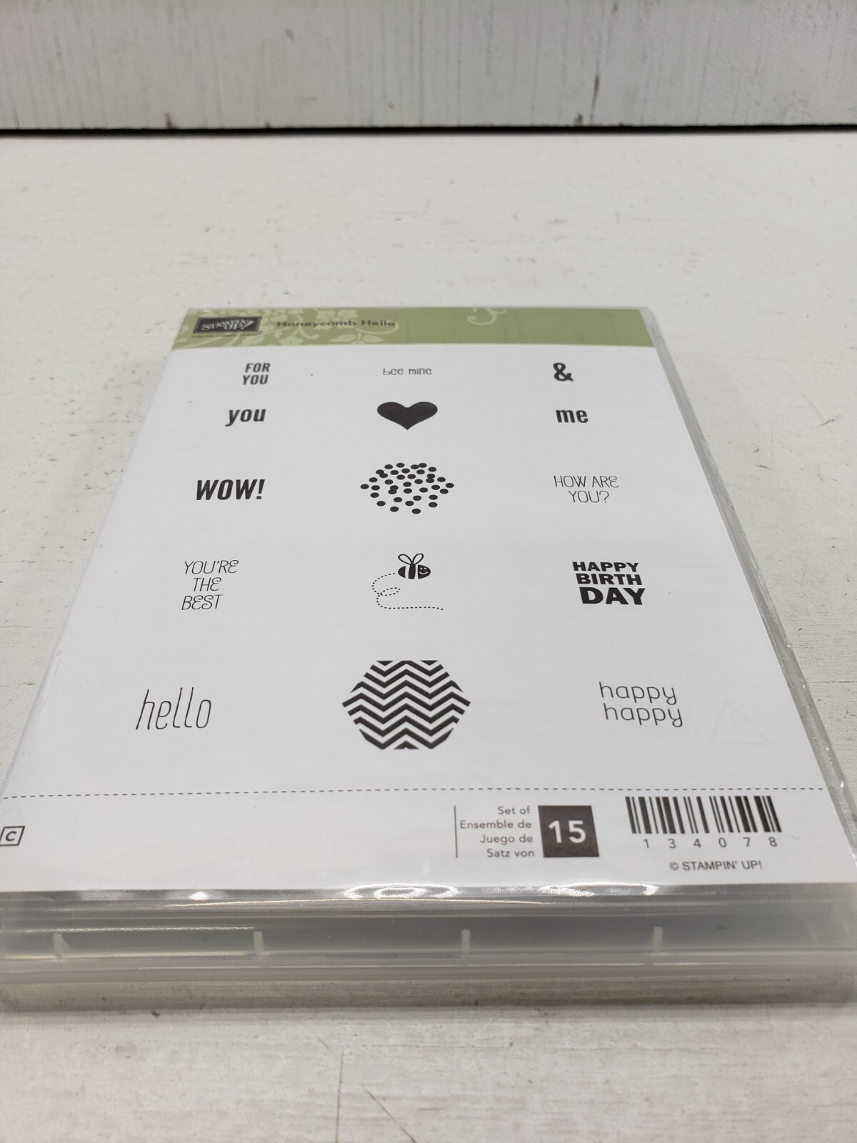Stampin Up! Honeycomb Hello Stamps 134078