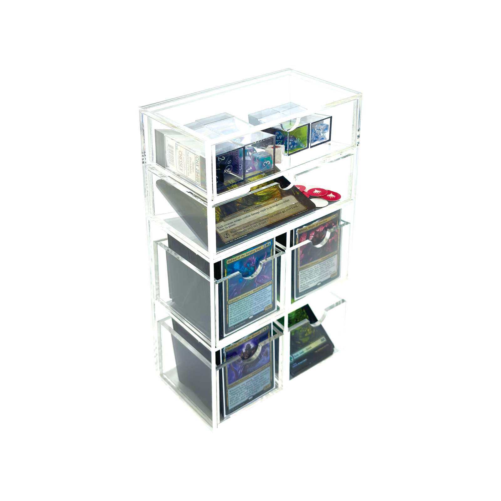 Deck Drawer/Holder for Magic the Gathering Commander decks