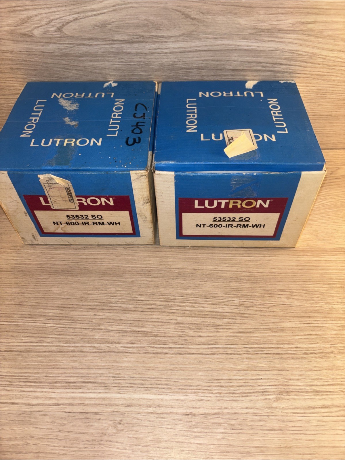 Lutron Nova NT-600-IR-RM-WH White IR  Slide Dimmer - Lot Of 2 New