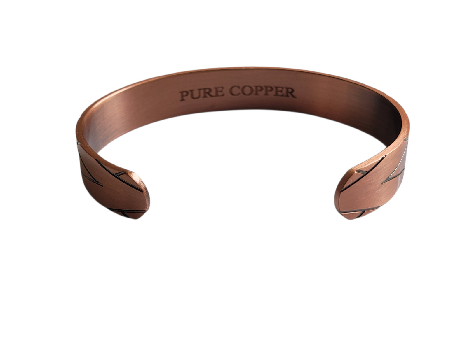 Artisan Pure Solid Copper Magnetic Bracelet Arthritis Pain Therapy Cuff Bangle