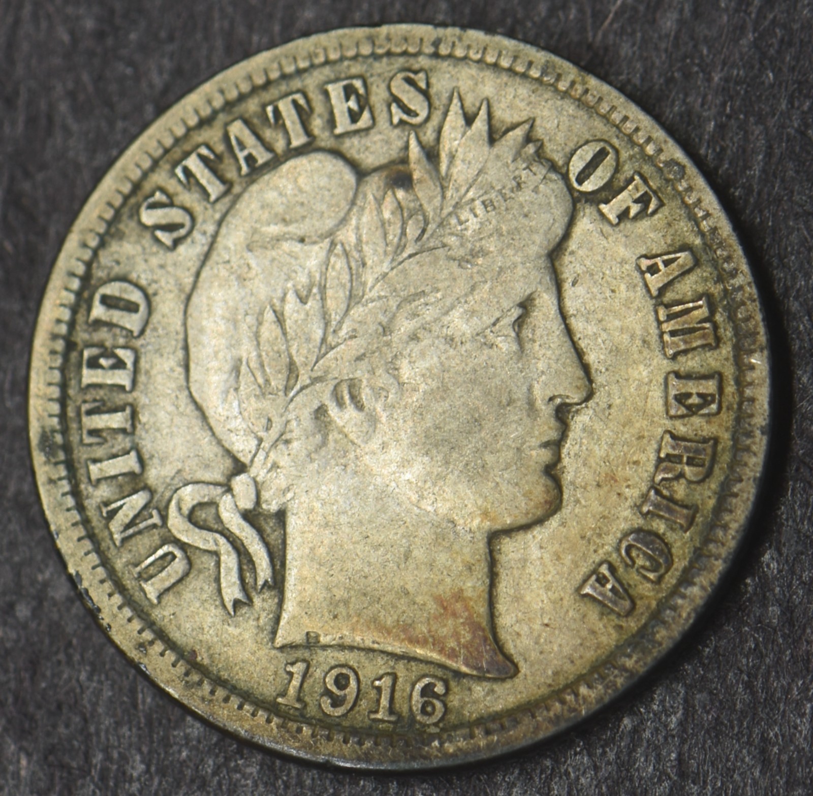 1916-P Barber Silver Dime 10C [COINGIANTS]