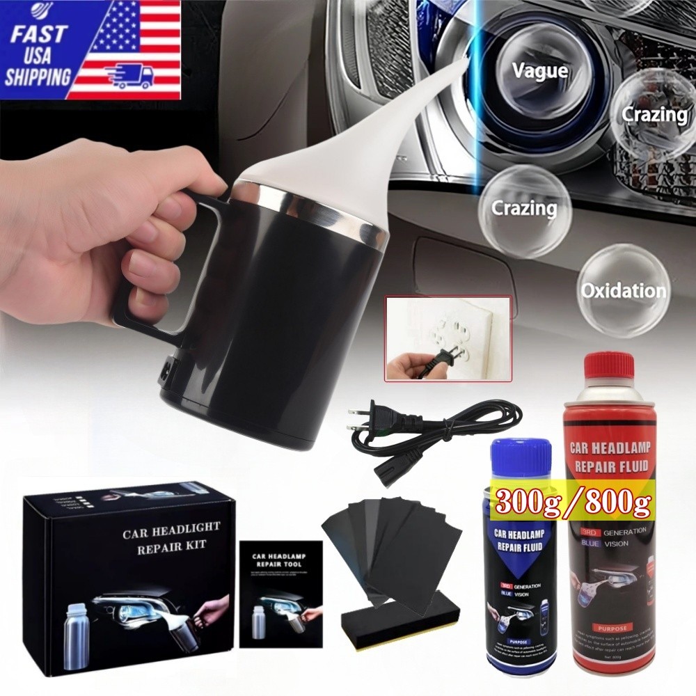 300g/800g Car Repair Kit Headlight Restoration Liquid Set Chemical Polishing Kit