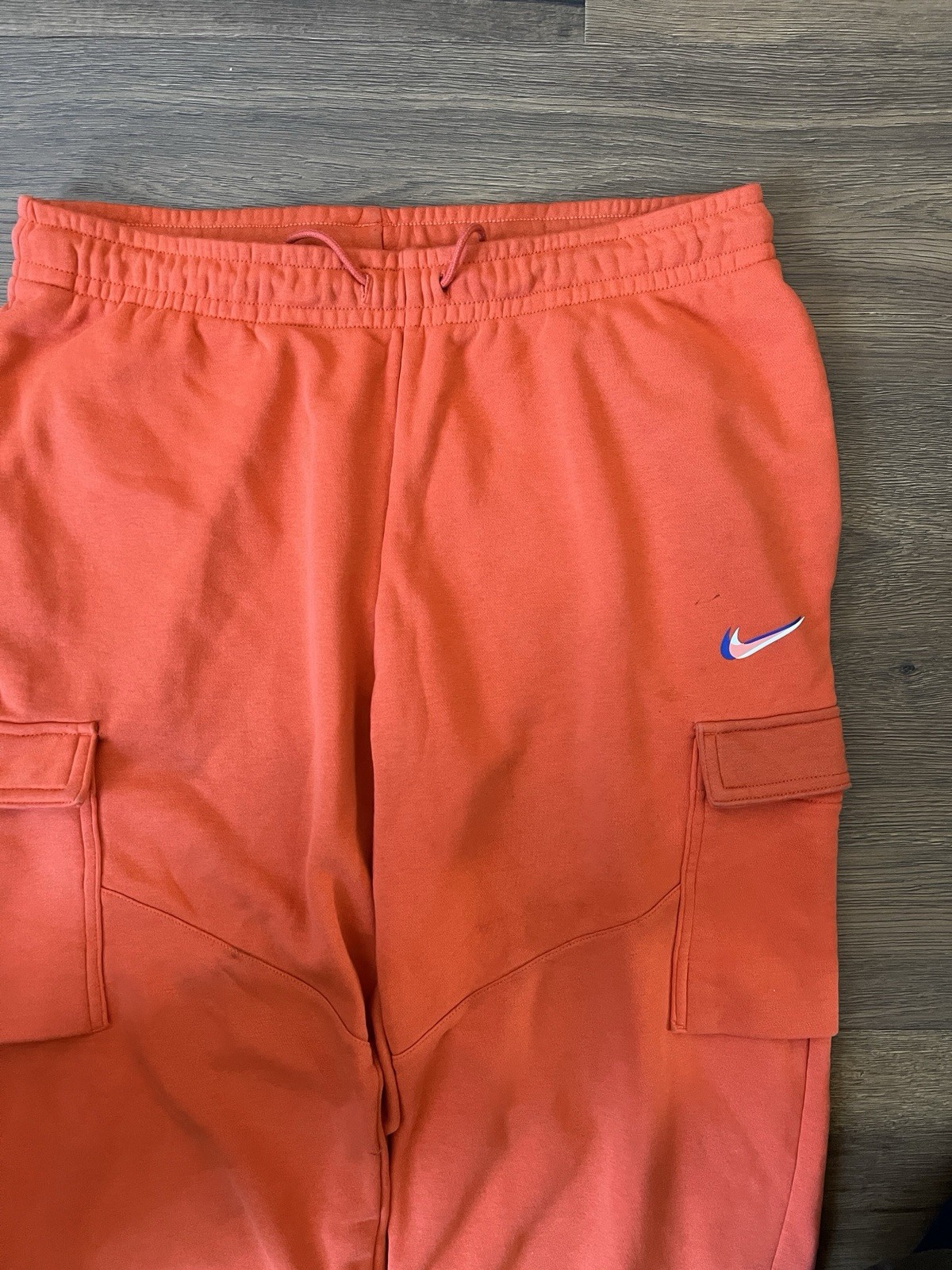 Nike Orange Loosefit Baggy Joggers Sweatpants - Large/L