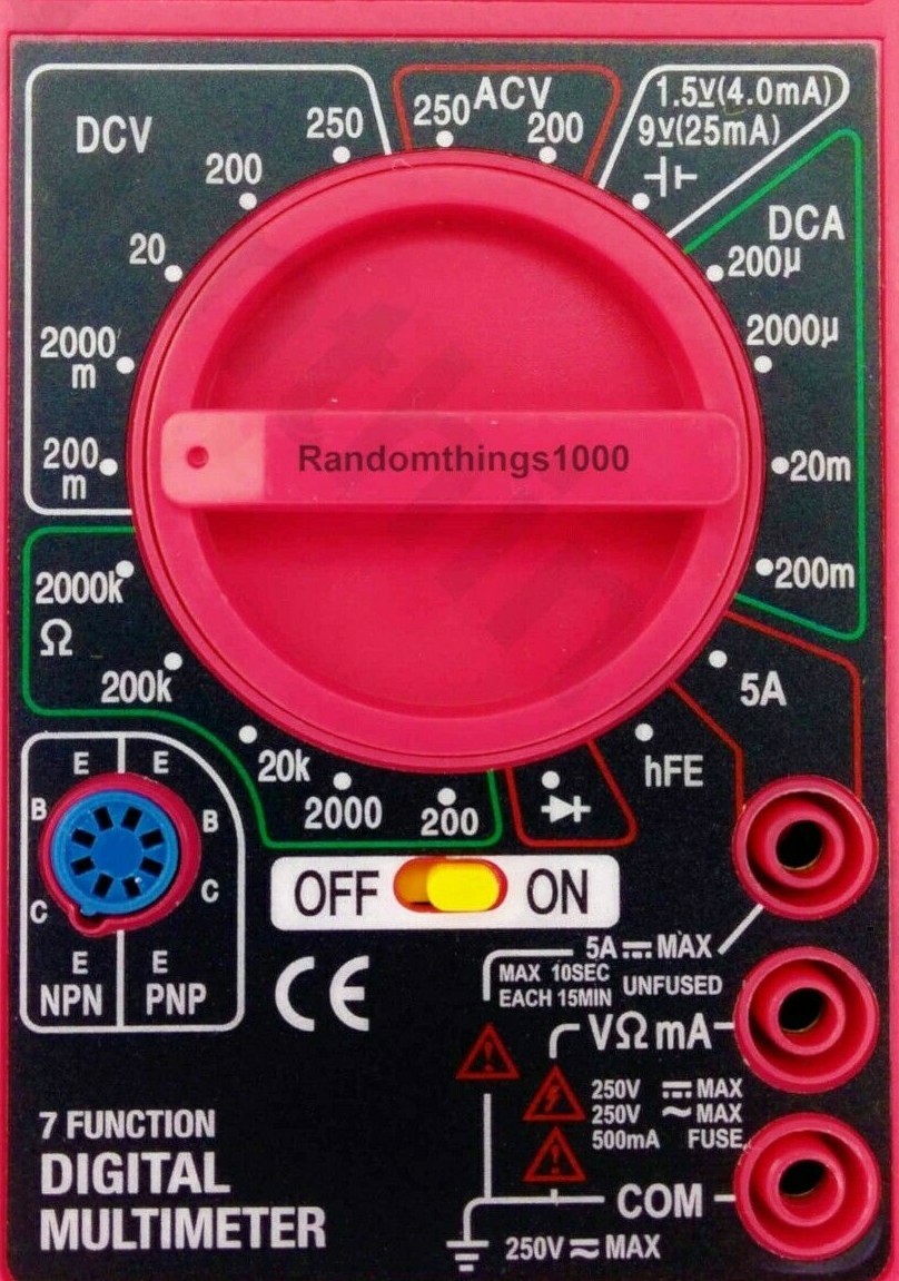 7 function digital multimeter battery tester meter voltmeter voltage tester omh