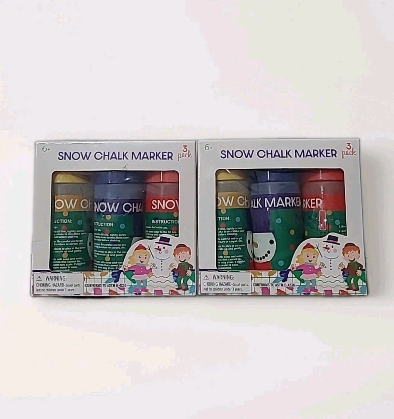 Ankyo - Pair 3 Pk Snow Chalk Marker Red/blue/yellow