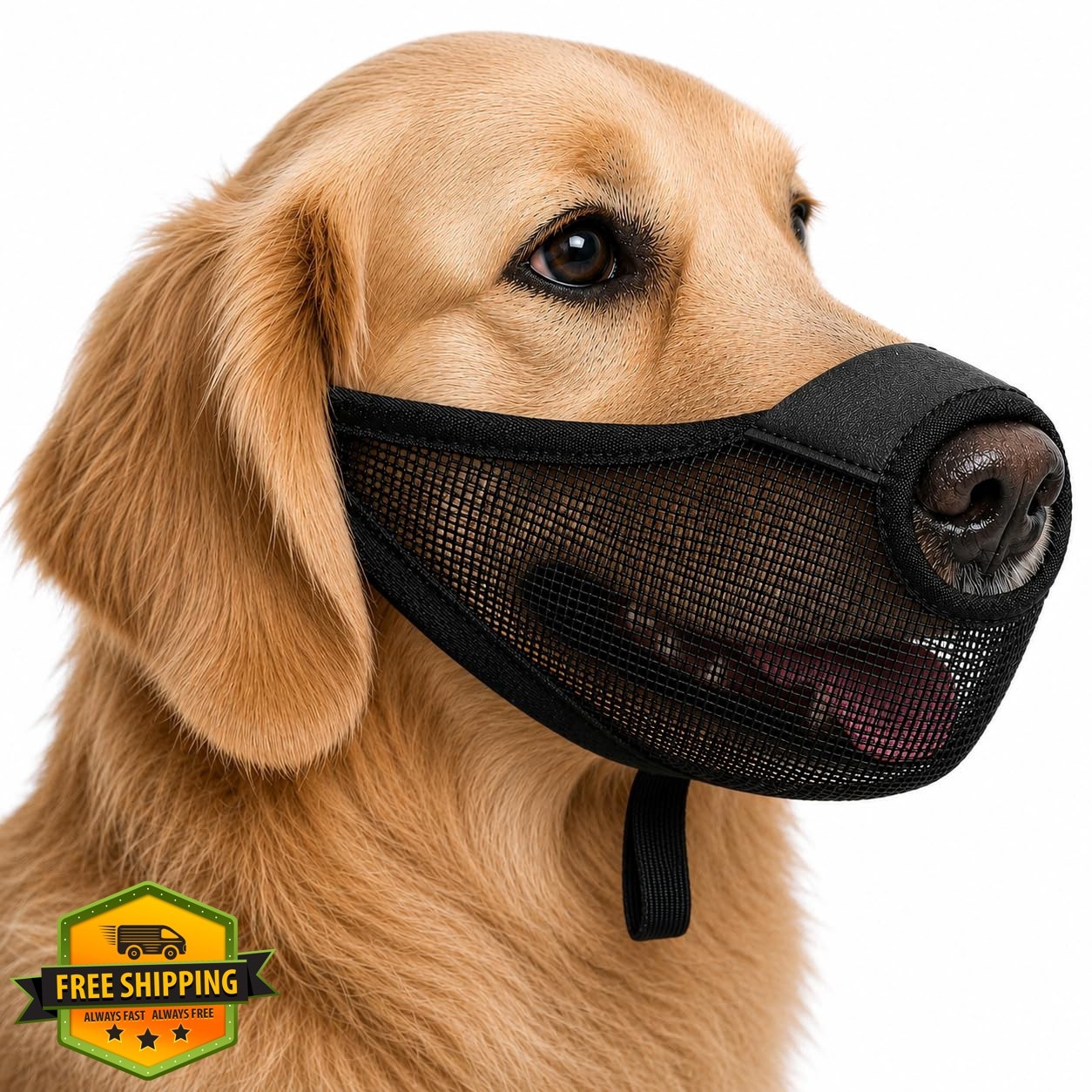 NOWAWEVE Black Mesh Dog Muzzle Size M