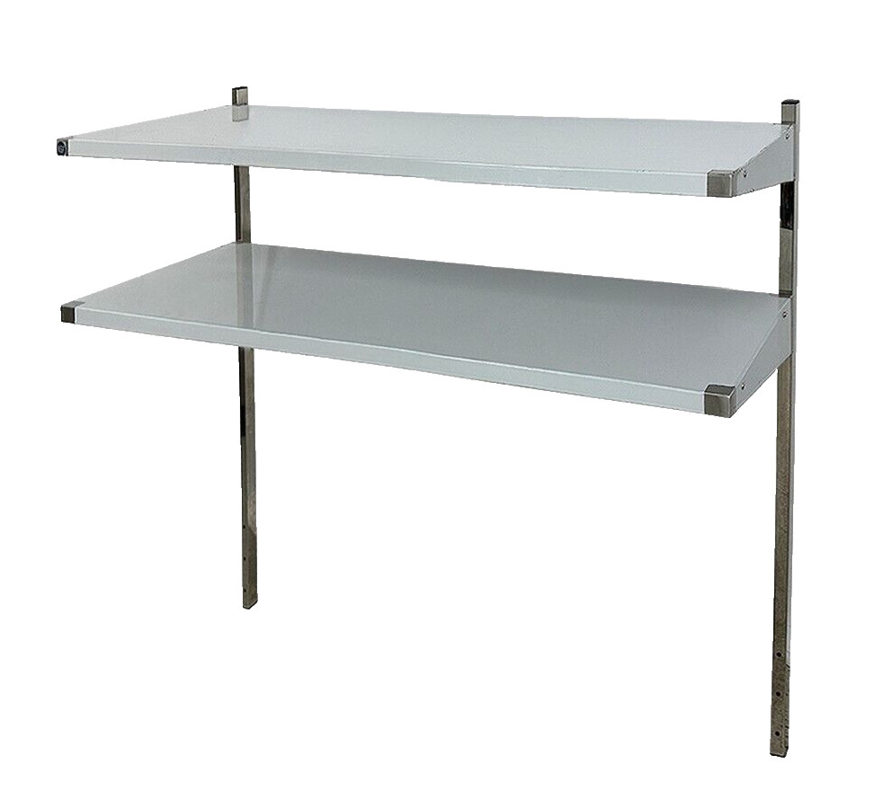 NEW 47" Sandwich Prep Table Two Layer Shelf Rack Market Retail Display