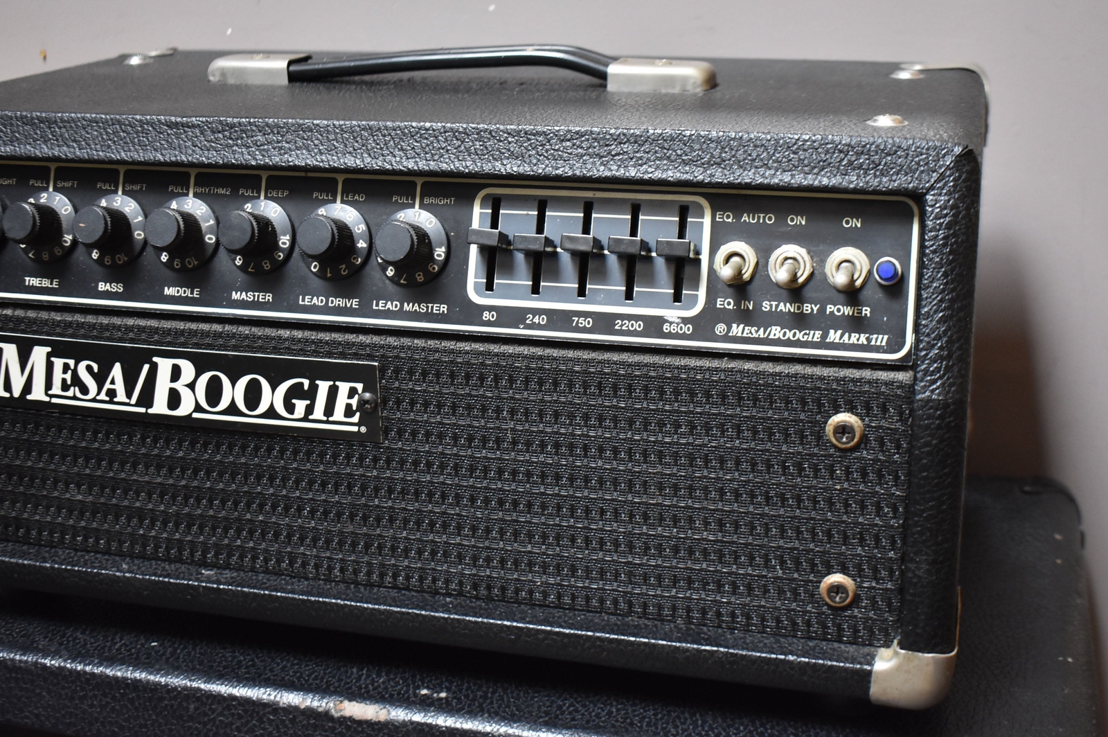 1988 Mesa Boogie Mark III Amplifier Head Blue Stripe + Matching 2x12" Cabinet