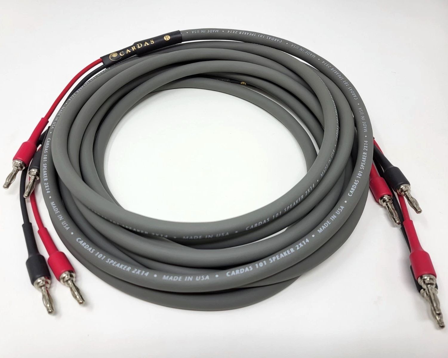 CARDAS Audio 101 Speaker Cables Wire with Banana Plugs connectors - 2.5M (pair)