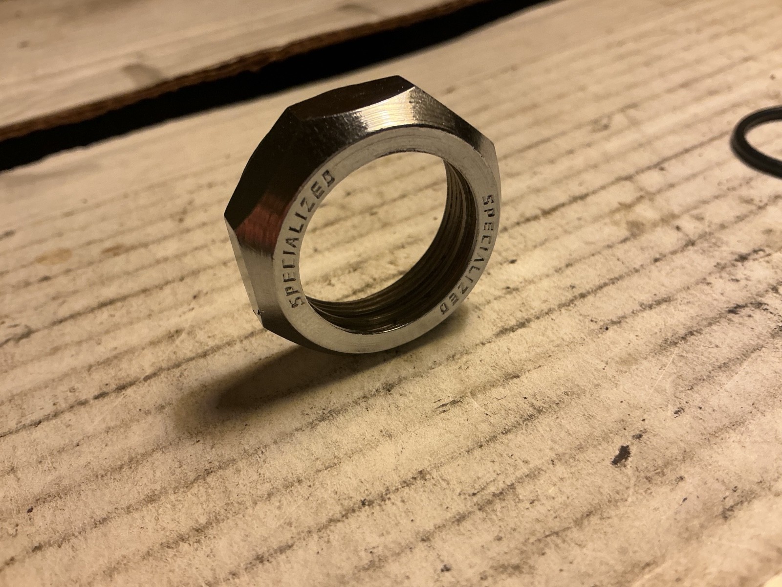 Specialized Bicycle 1" chrome headset locknut