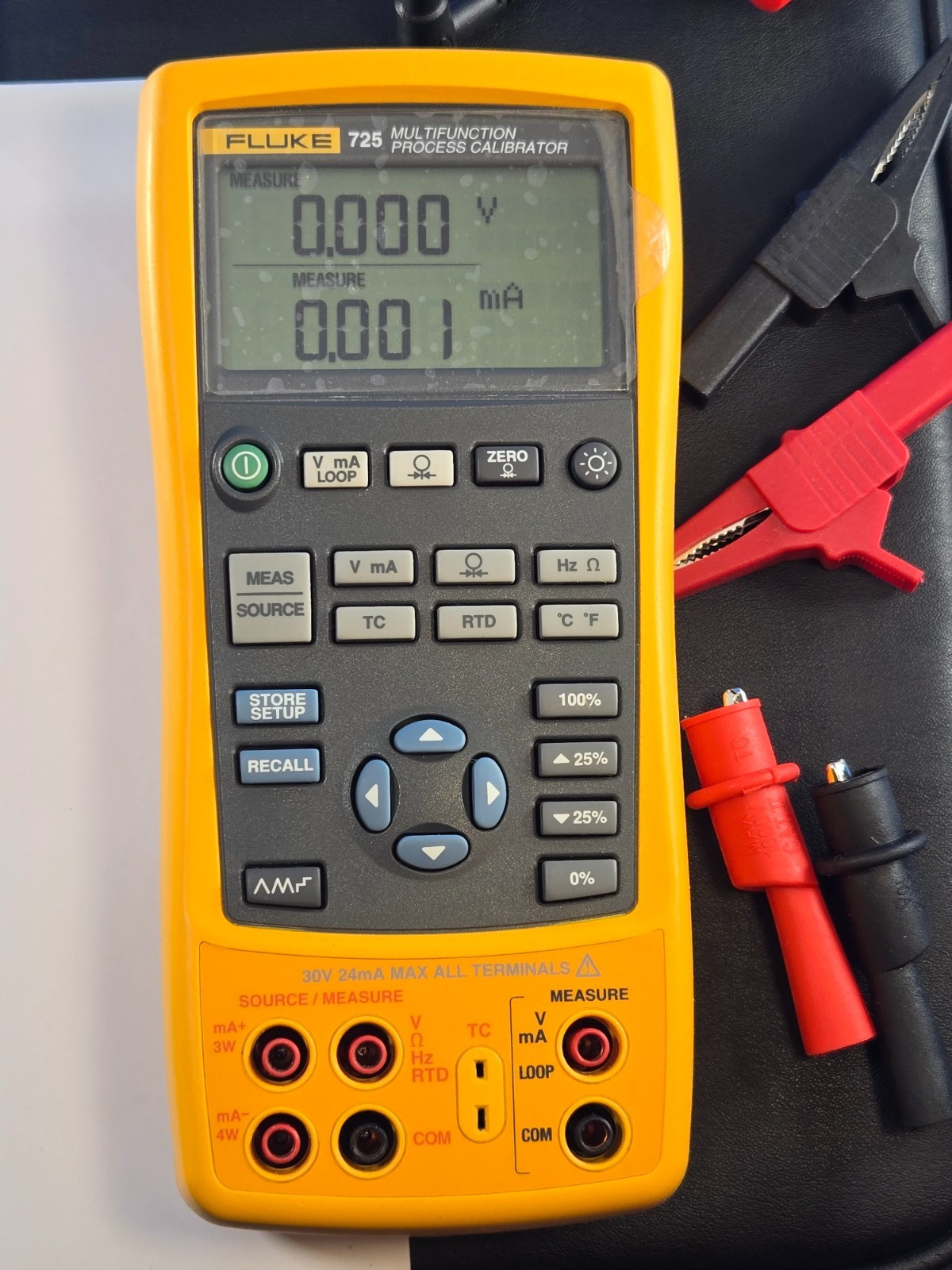 Fluke 725 Multifunction Process Calibrator Meter - Calibrated June 2-26 w Data +