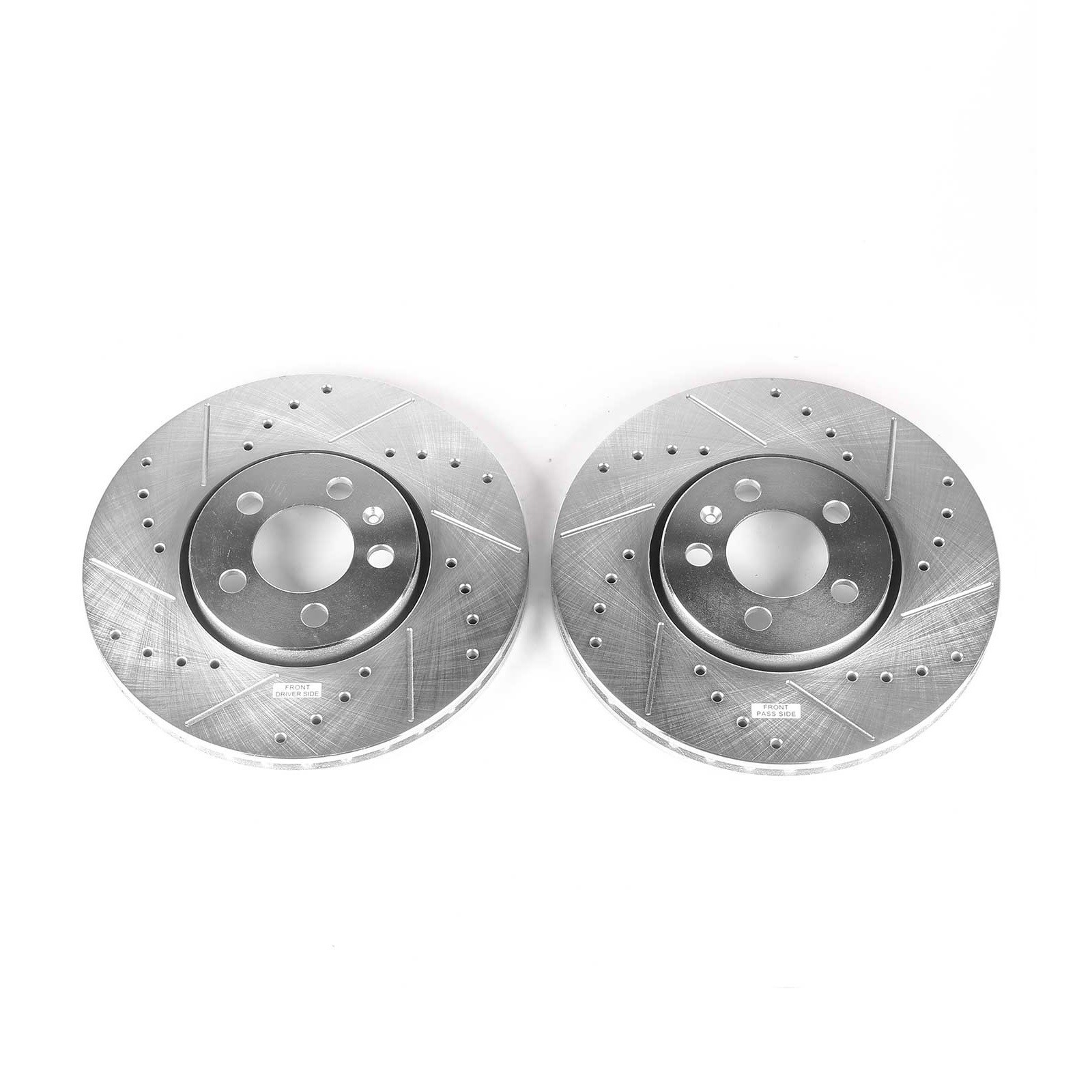 Power Stop EBR641XPR Drilled & Slotted Front Rotor Set for VW Beetle Golf Jetta