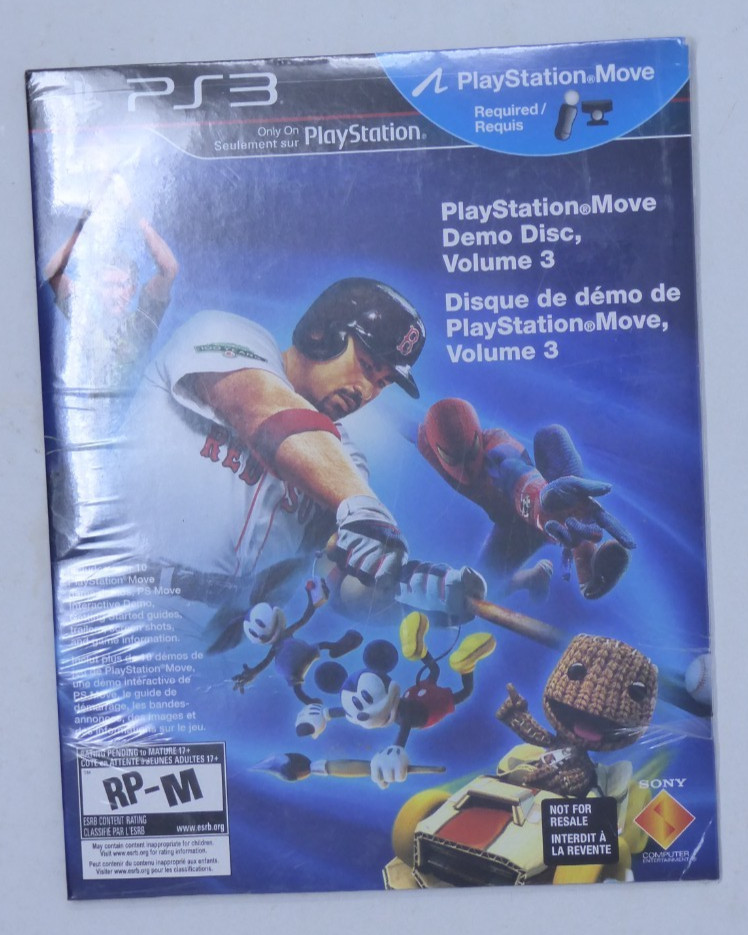 PS3 Playstation 3 Move Demo Disc Volume 3 NEW SEALED