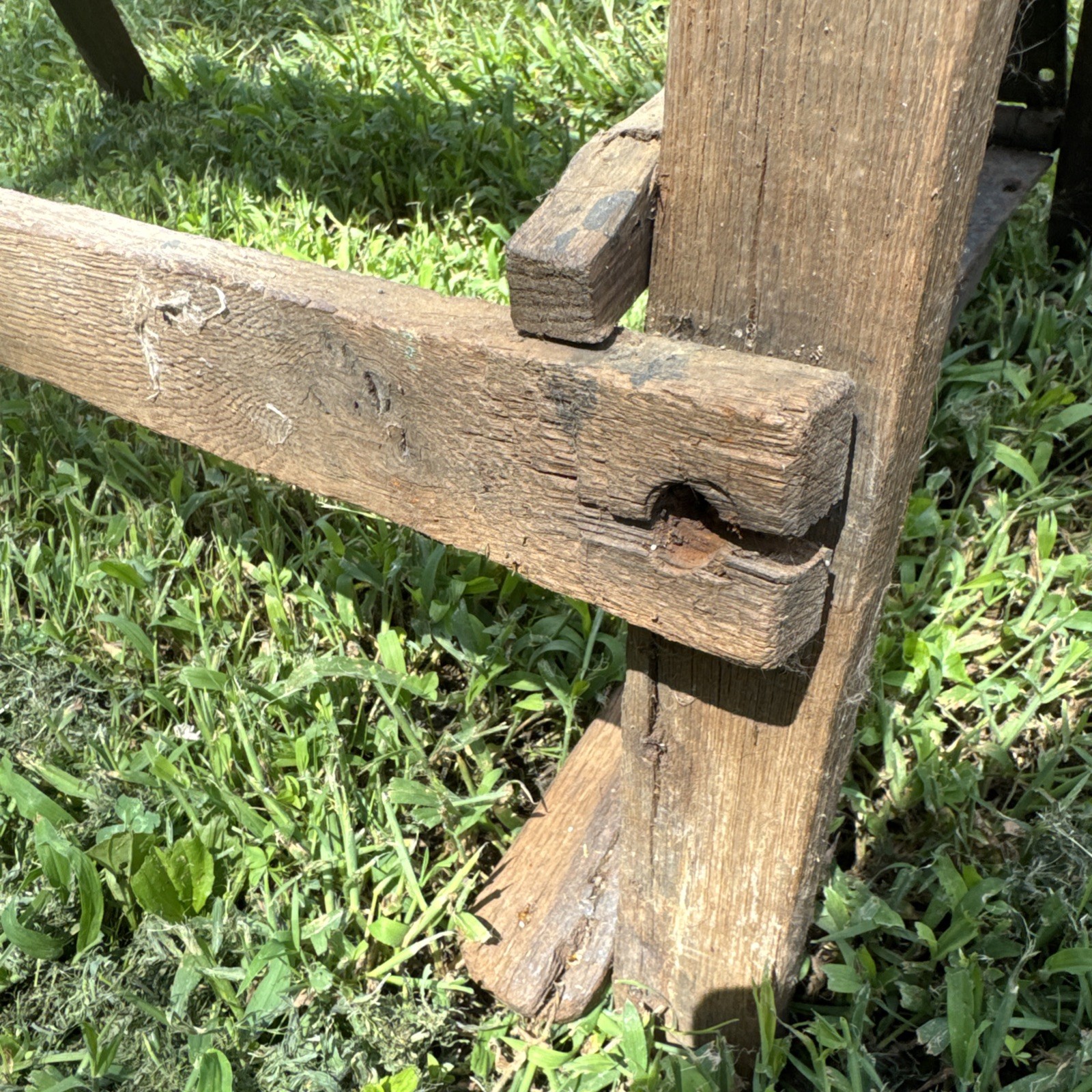 Antique Primitive Saddlemaker's Bench Stool Harness Leather Maker's Bench.