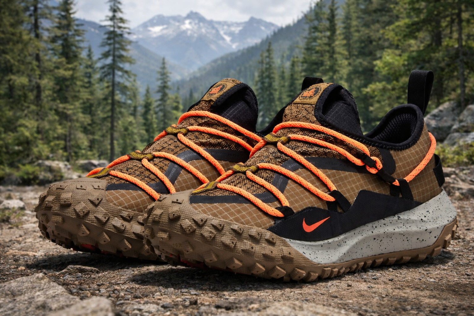 MEN DD2861-200 ACG Mountain Fly Low GTX Brown Hazel Rush Khaki Size US 7-12