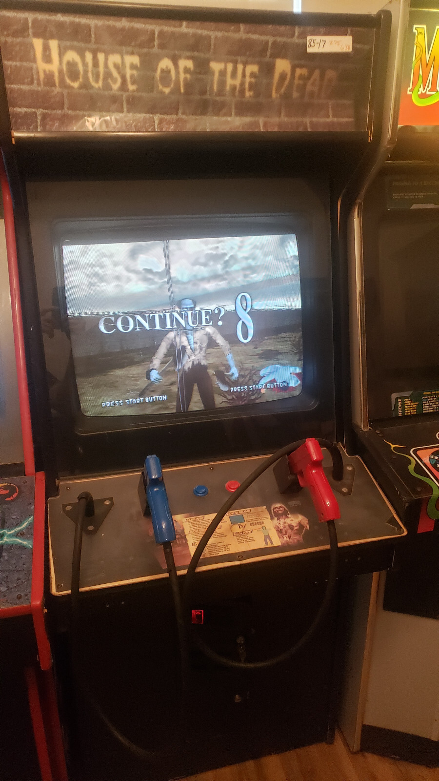 The House of the Dead 1 Sega arcade COINOP game with CRT Zombie Shooter**WORKS**