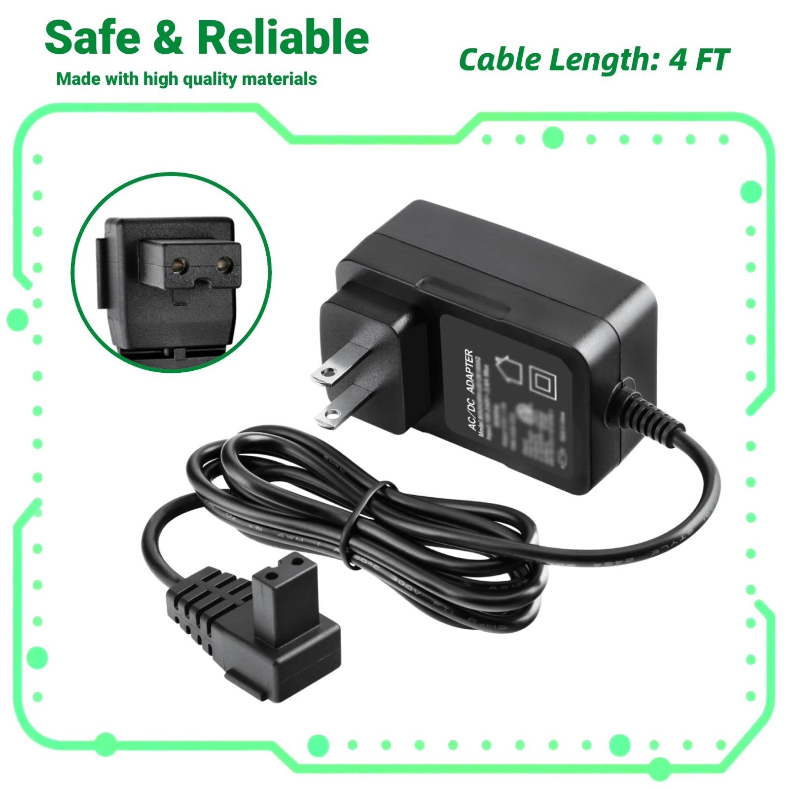 12.6V Adapter Fits for QT QOMOTOP Model HJ1103J Cordless Pool Vacuum Cleaner