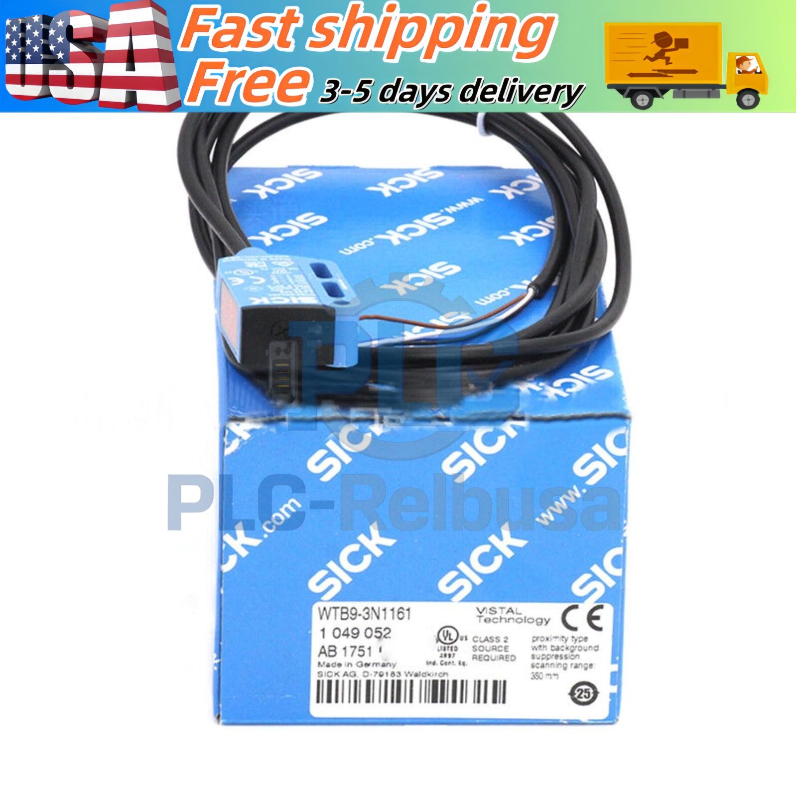 US FREE TAX  SICK WTB9-3N1161 WTB93N1161 1049052 Small Photoelectric s NPN