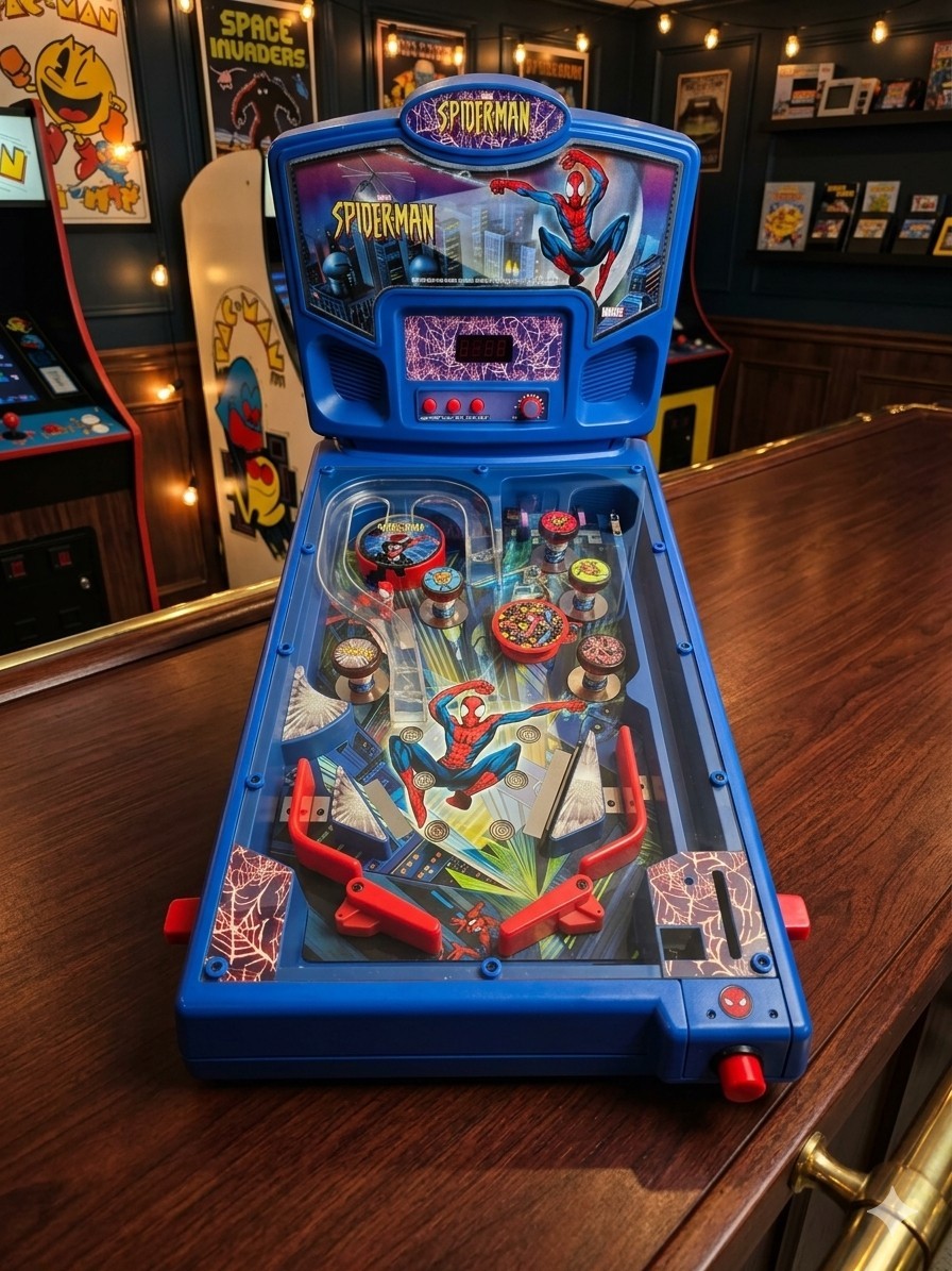 2002 MARVEL SPIDERMAN FUNRISE PINBALL Tabletop RARE