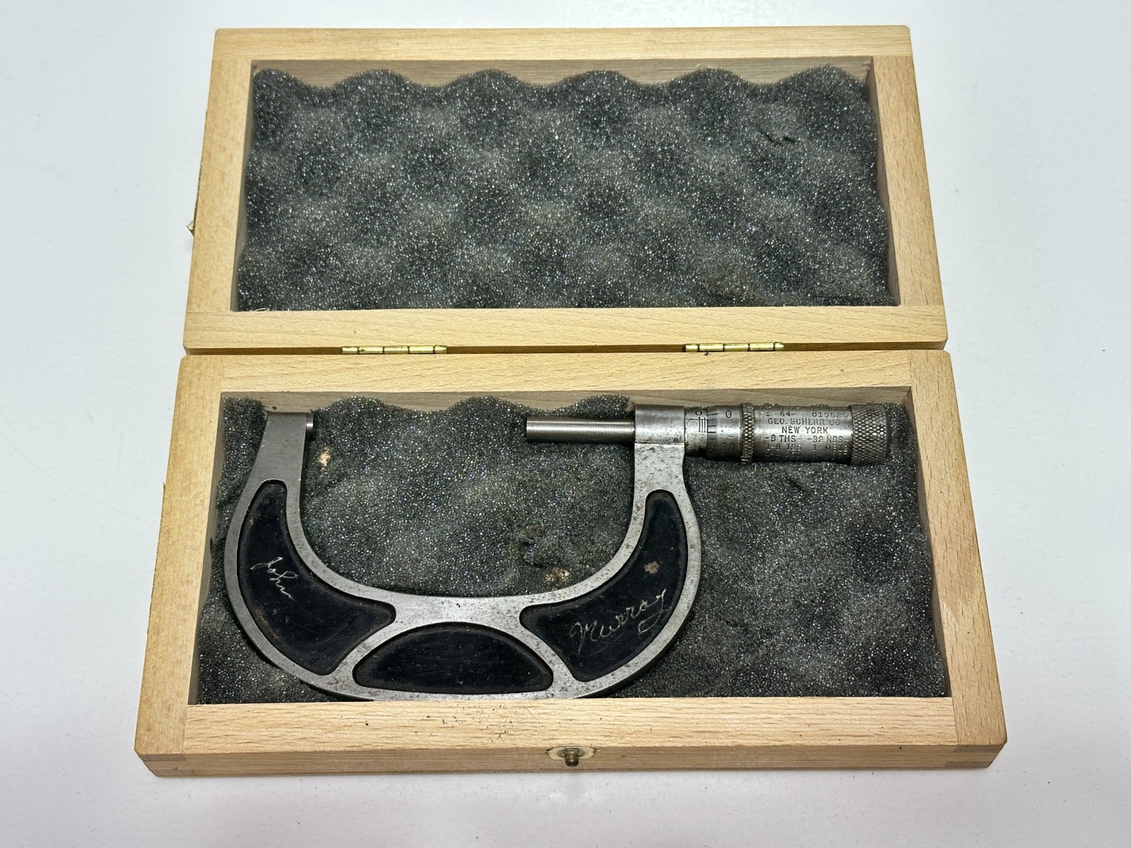 Geo Scherr Co. New York USA 3-4” Outside Micrometer