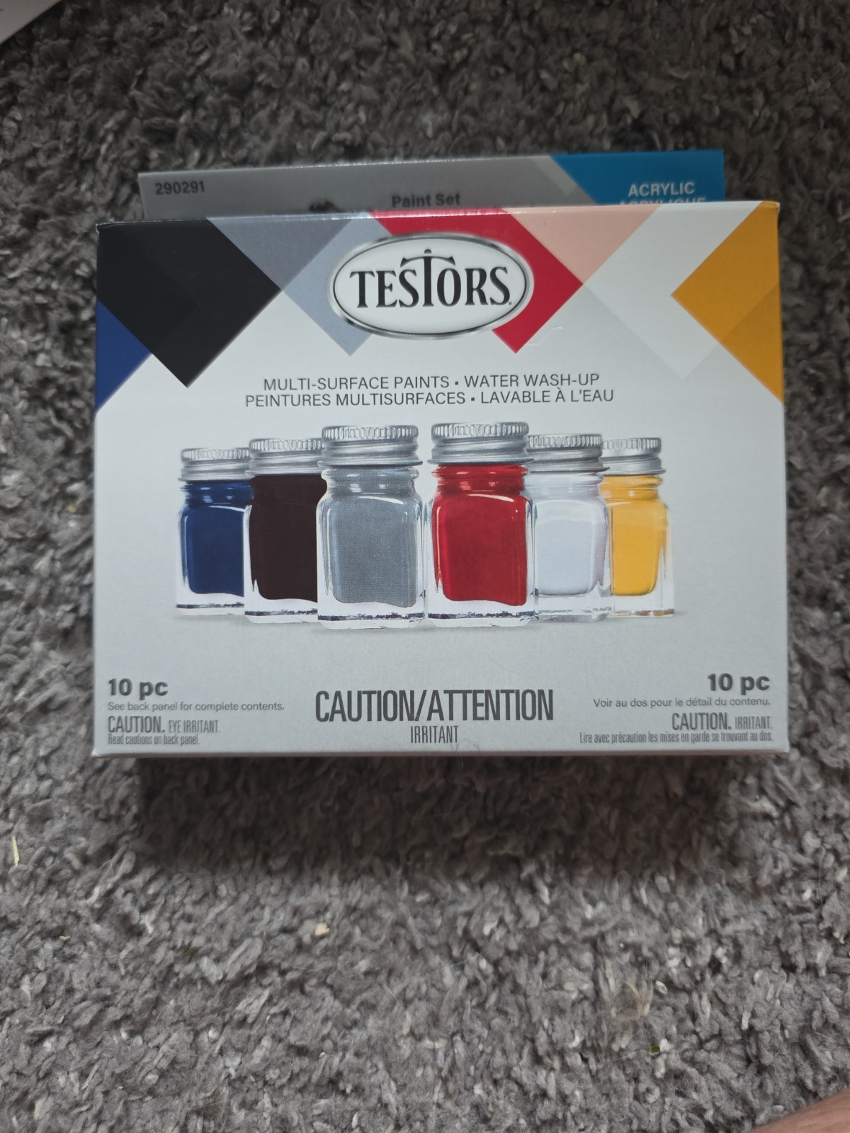 Testors Muti Surface Paint Set, Acrylic  10pc