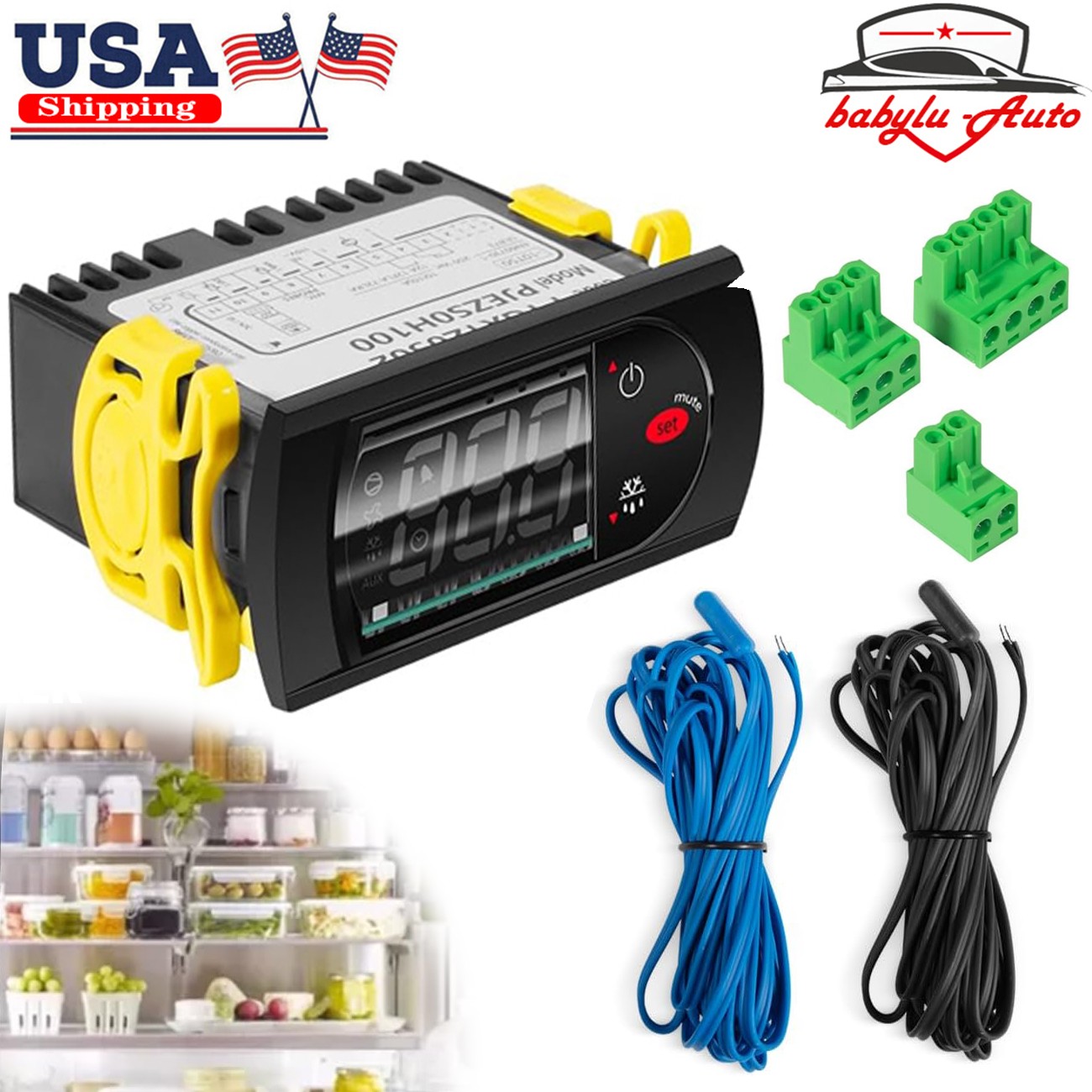 for Carel PJEZS0H100 Temperature Controller with 2 NTC Temperature Sensor Probe