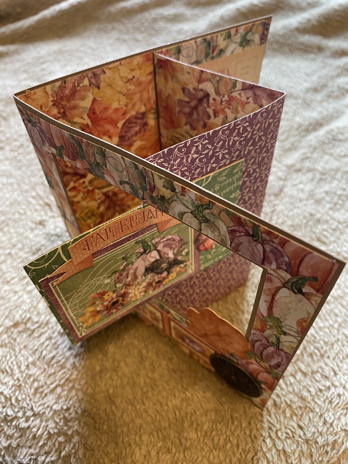 Handmade Hand Crafted 3D FALL Cards & Box Free Shipping!