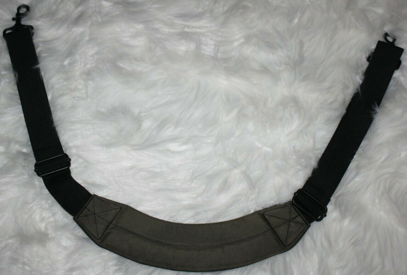 Laptop Case Strap Black & Green Expandable Office Business