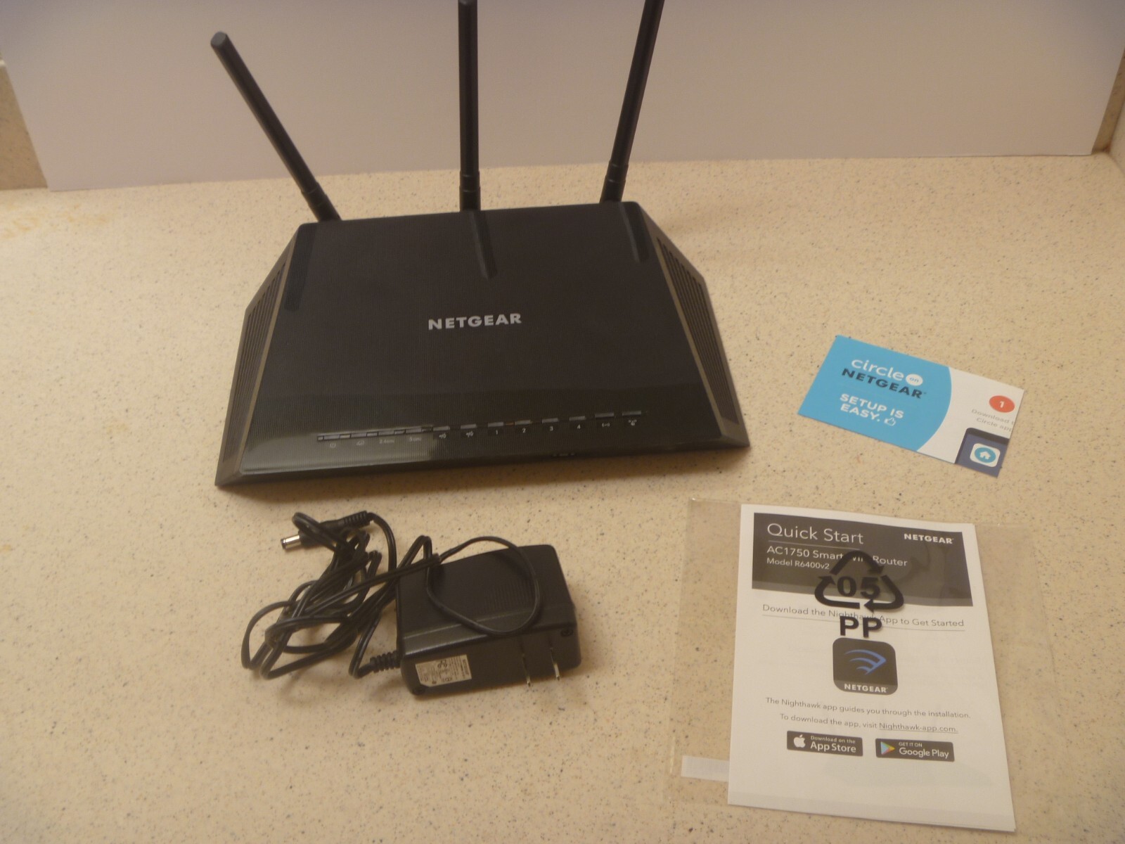 Netgear Wi-Fi Router AC1750  Smart Dual Band  w/ Power Cord