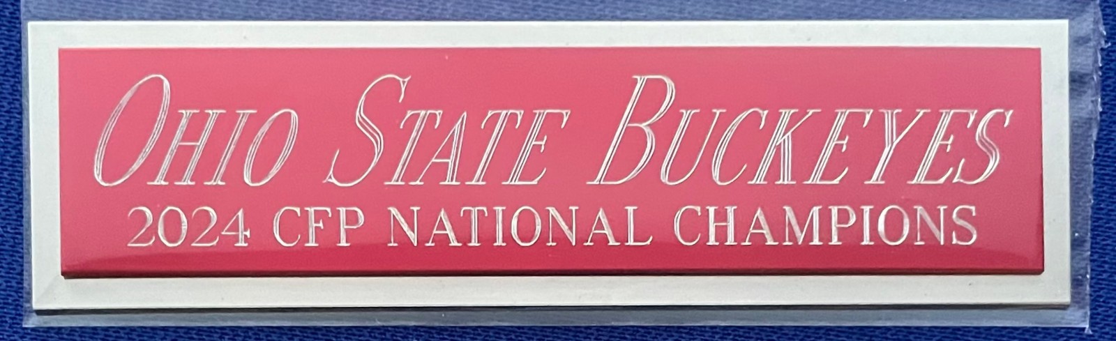 2024 OHIO STATE NAMEPLATE FOR AUTOGRAPHED SIGNED Football-HELMET-JERSEY-PHOTO