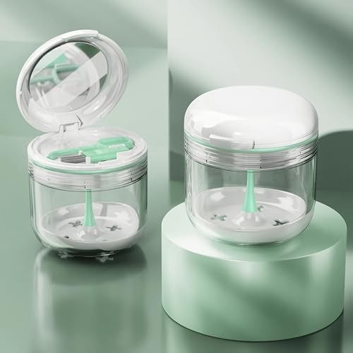 Retainer Case, Denture Bath Box with Strainer Basket, Mouth Guard Case, White