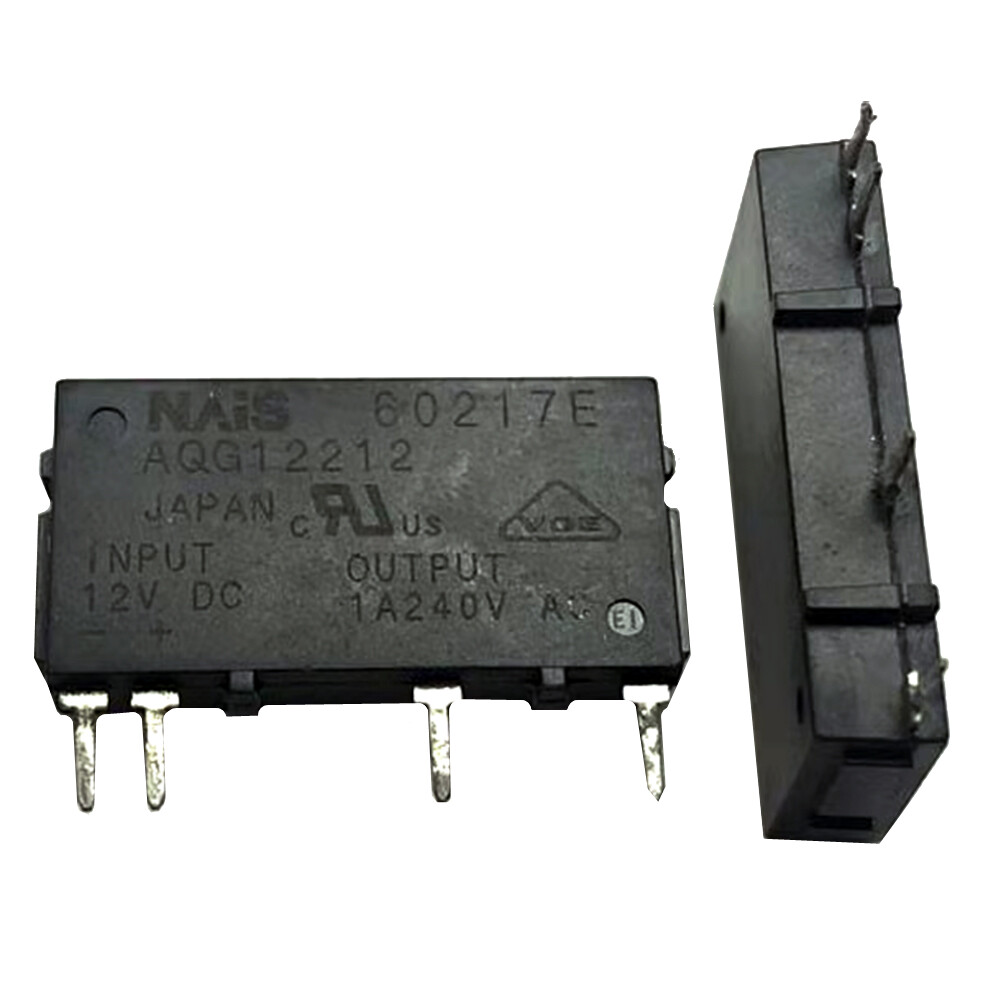 2Pcs PANASONIC AQG12212 12VDC Solid State Relay 1A 240VAC 4Pins