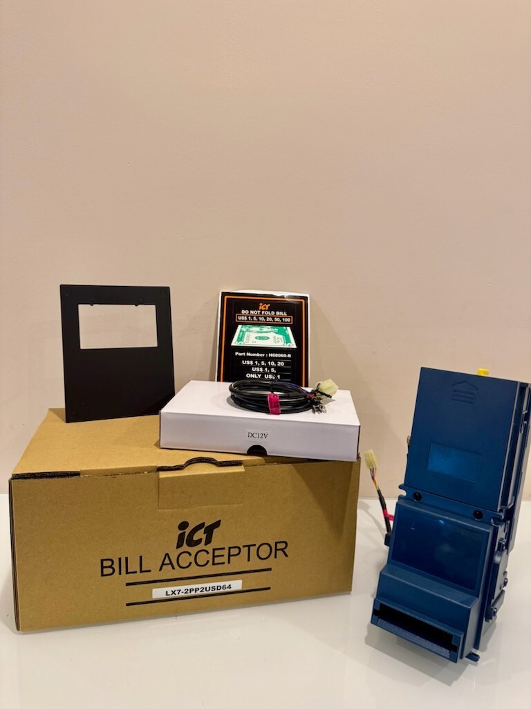 Brand New ICT LX7 Bill Acceptor- 12v