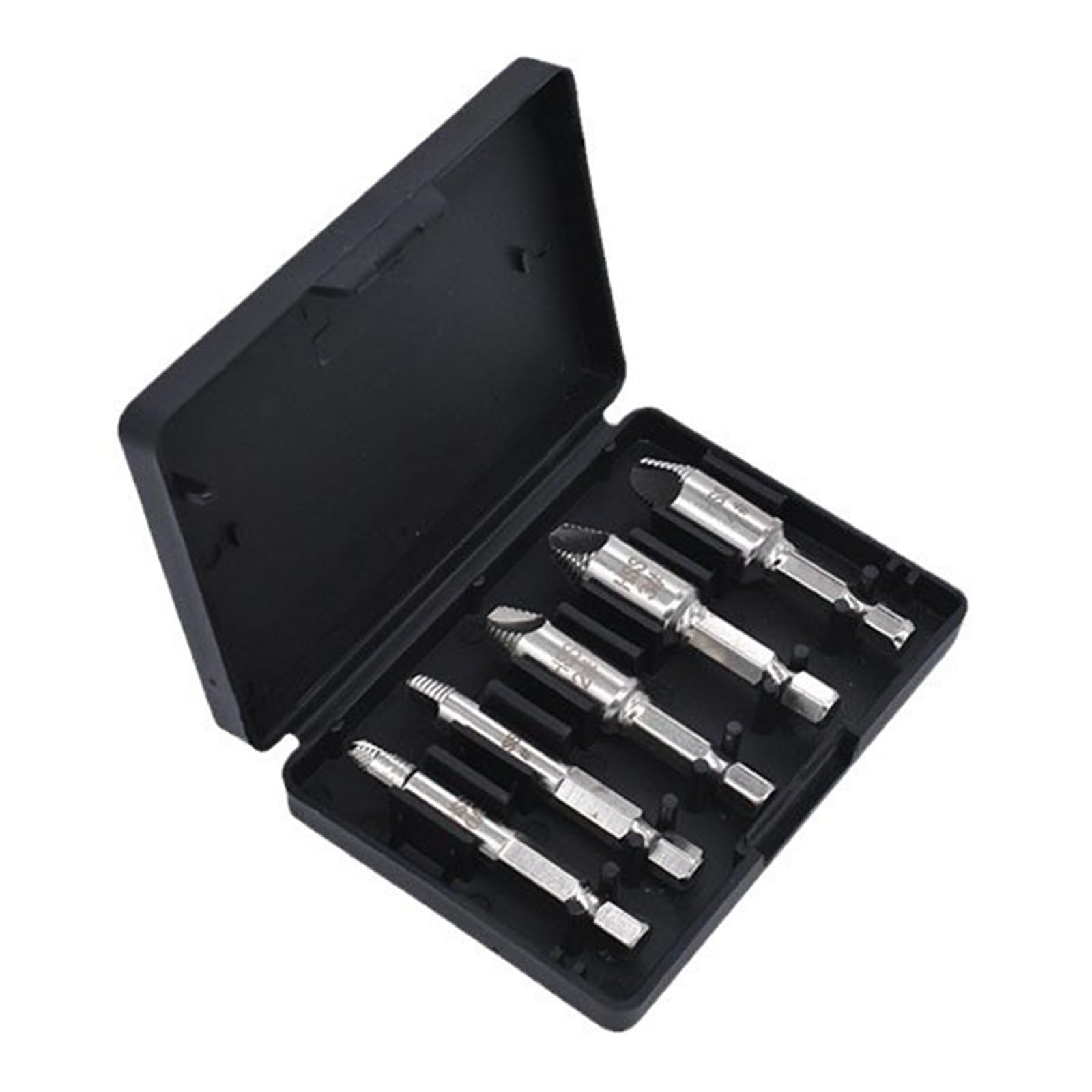 6 PCS Hex Shank Broken Screw Extractor Kit Reverse Thread Remover 4mm14mm