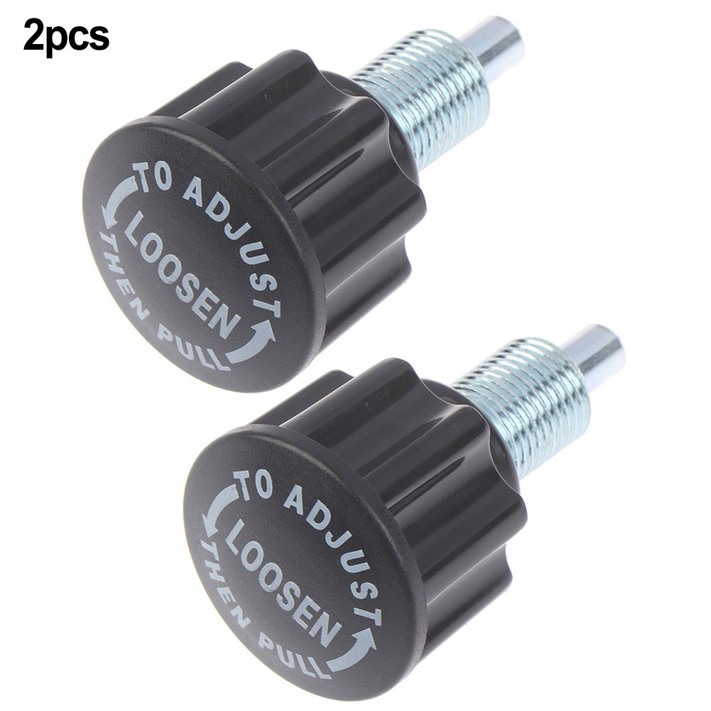 Pair of Practical Fitness Accessories Spring Buttons for Exercise Bike Colour Black