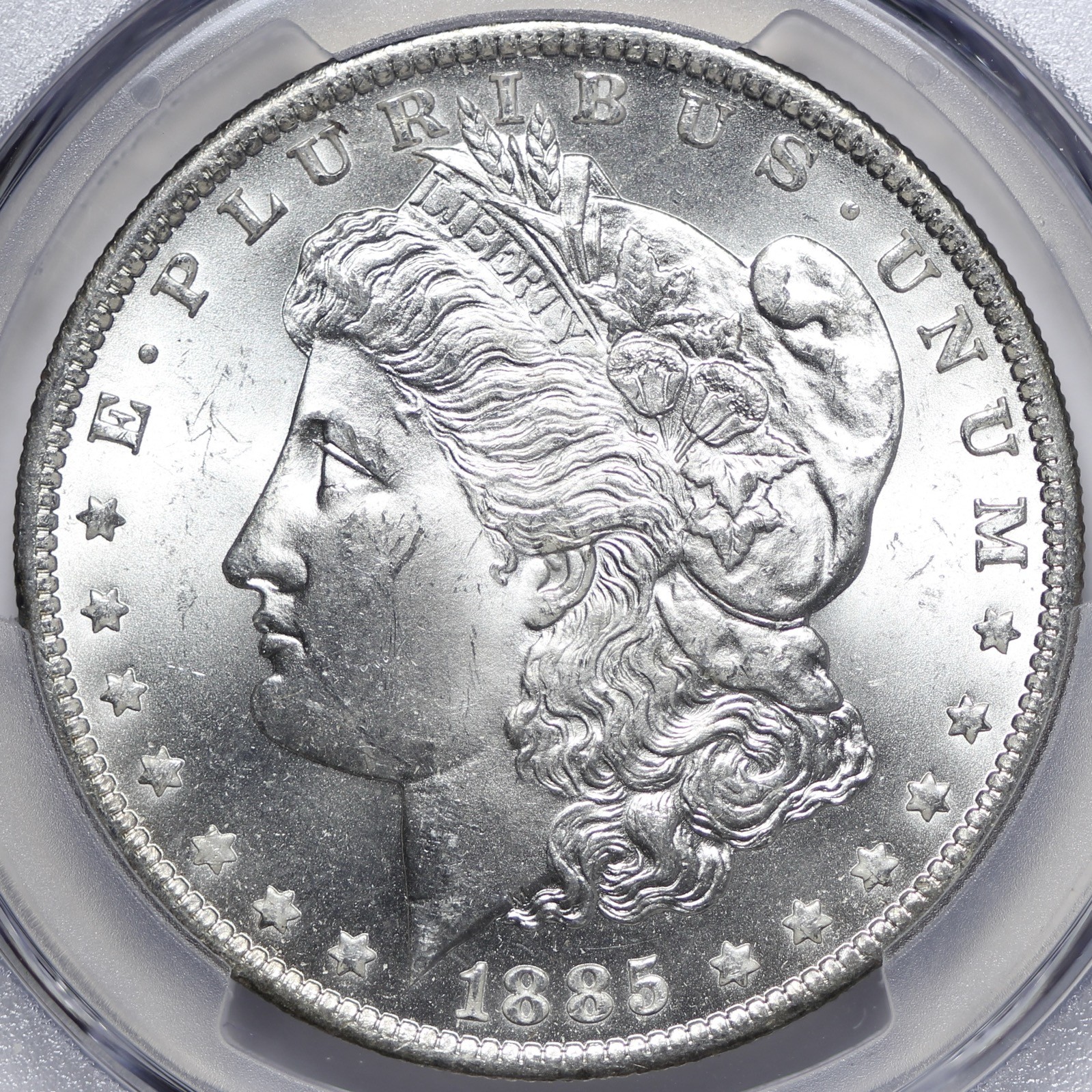 BU 1885-O Morgan Silver Dollar PCGS MS63 Nice Example WDLX