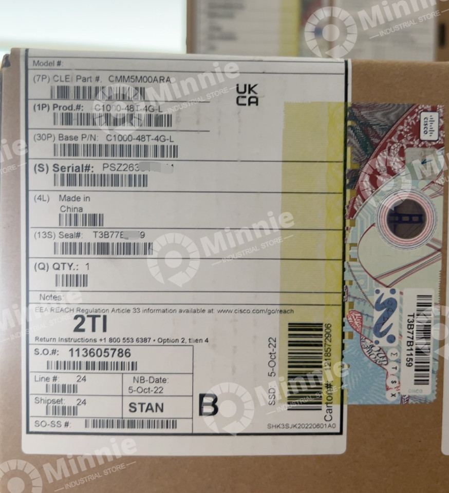 Cisco C1000-48T-4G-L Network Switch 48 Gigabit Ethernet Port New Sealed