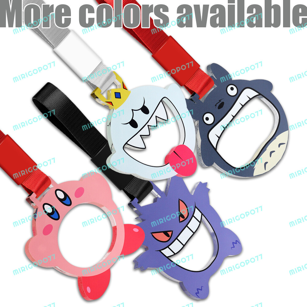Car Accessory JDM Anime GENGAR TSURIKAWA Black Nylon Train Bus Handle Strap X1