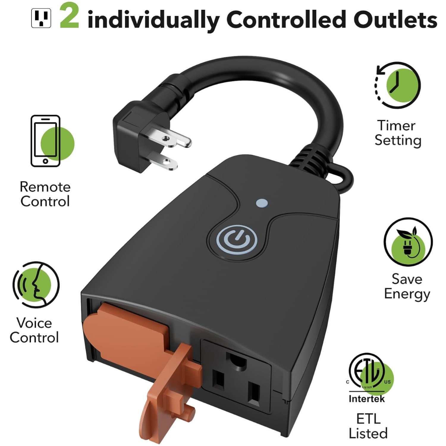 Outdoor Smart Plug, Alexa & Google Assistant