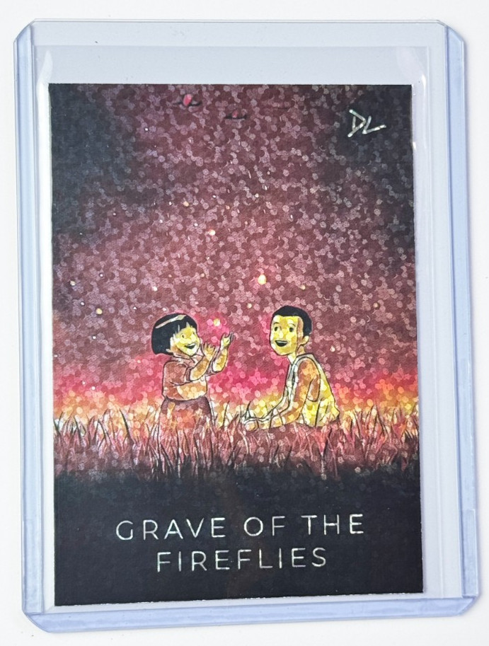 Grave Of The Fireflies Limited Artist Signed “Studio Ghibli” Refractor Card 1/1