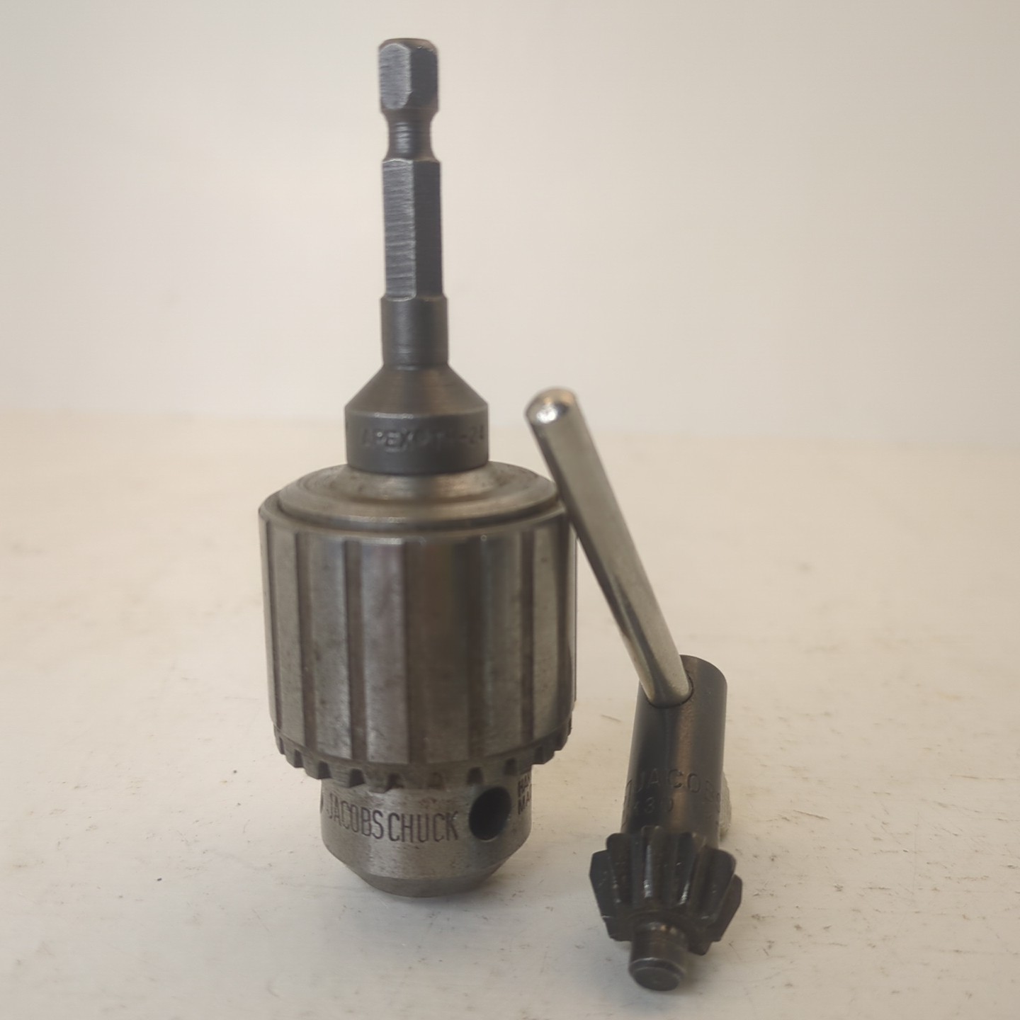 Jacobs Drill Chuck 30B Capacity 0 - 5/16" On Apex TM24 For 1/4" Impact + K30 Key