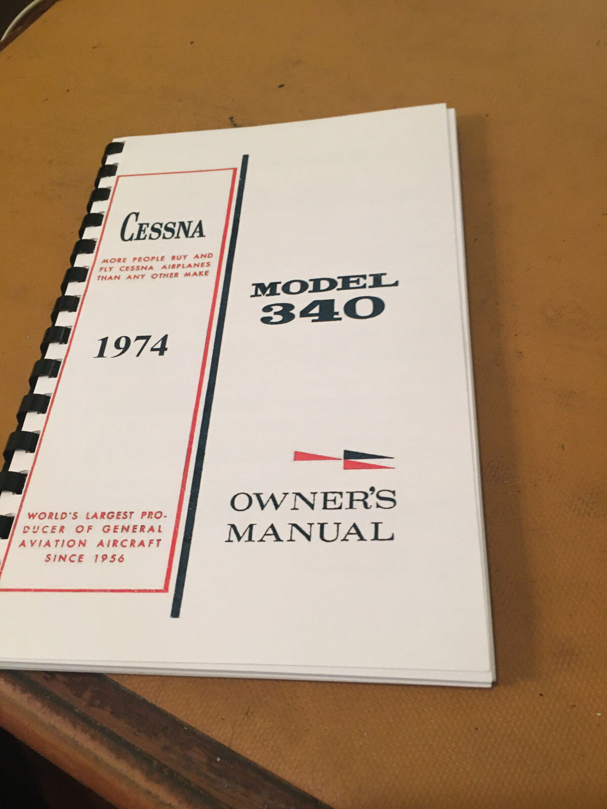 1974 Cessna 340 Owner's Manual, sn 301 and Up.