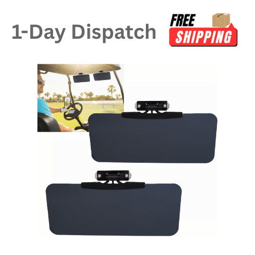Woho 2pcs Magnetic Golf Cart Sun Visor Polarized Anti Glare Adjustable