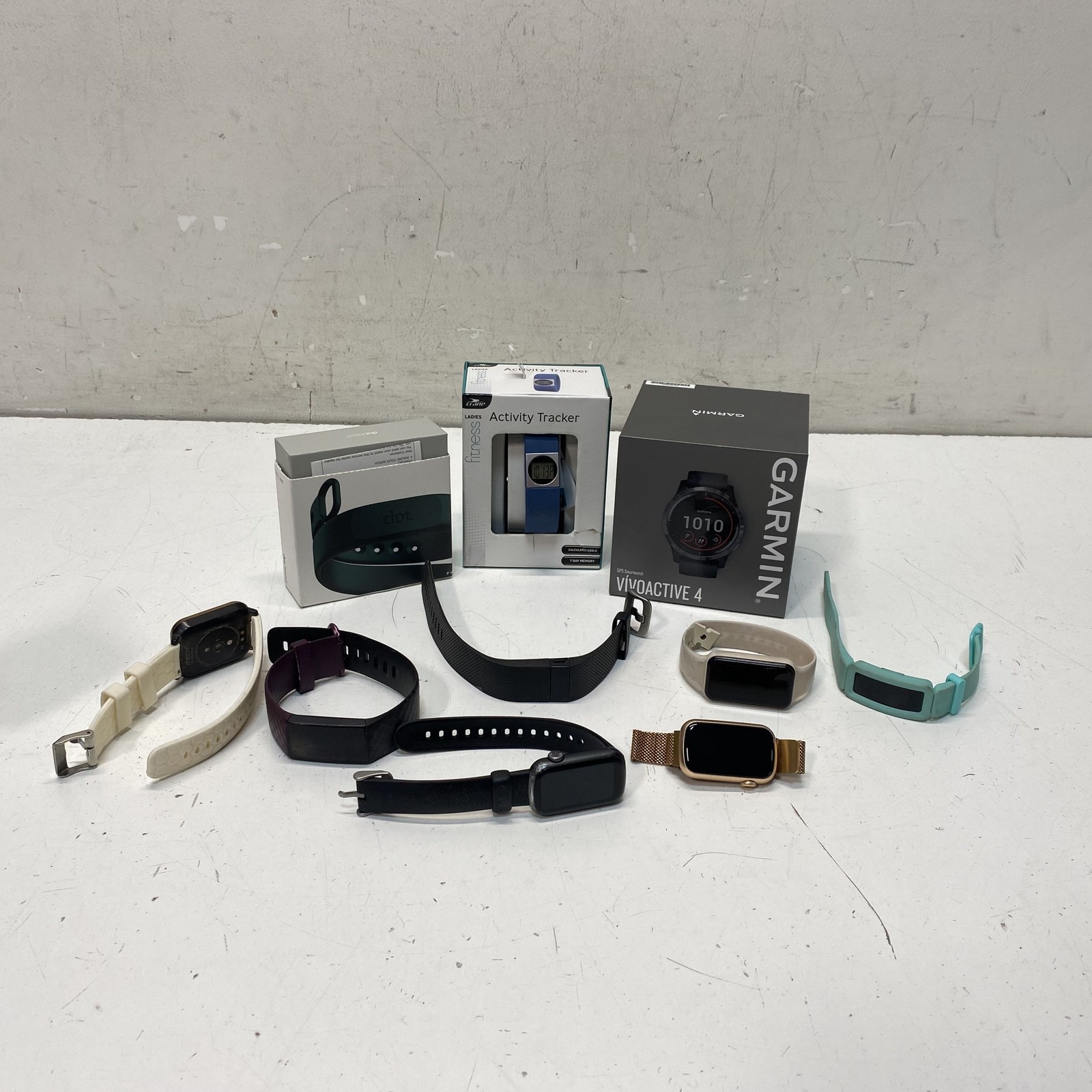 Garmin Smartwatch Fitness Tracker Lot 10 Pieces For Parts or Repair
