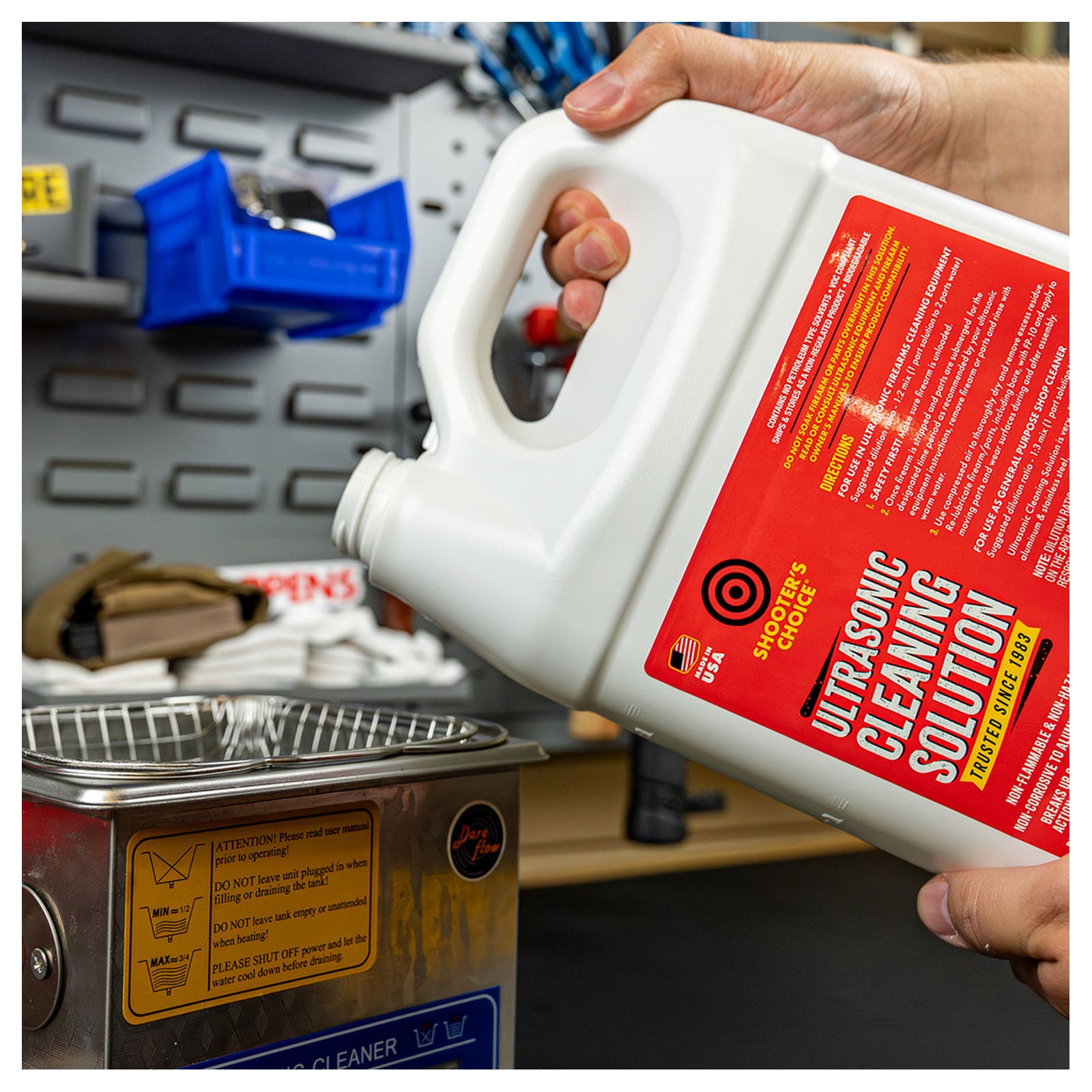 SHOOTERS CHOICE Ultrasonic Cleaning Solution, 1 Gallon (SHF-UCS128)