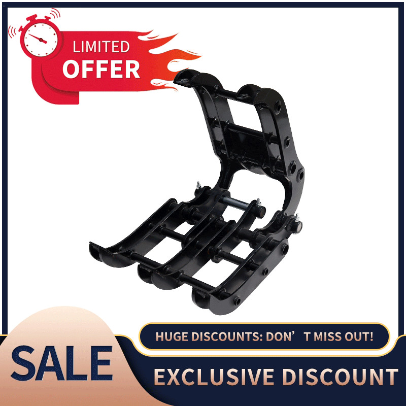 Wood Grabber Grapple | Heavy Duty Manual/Hydraulic Clamp fit Mini Excavator