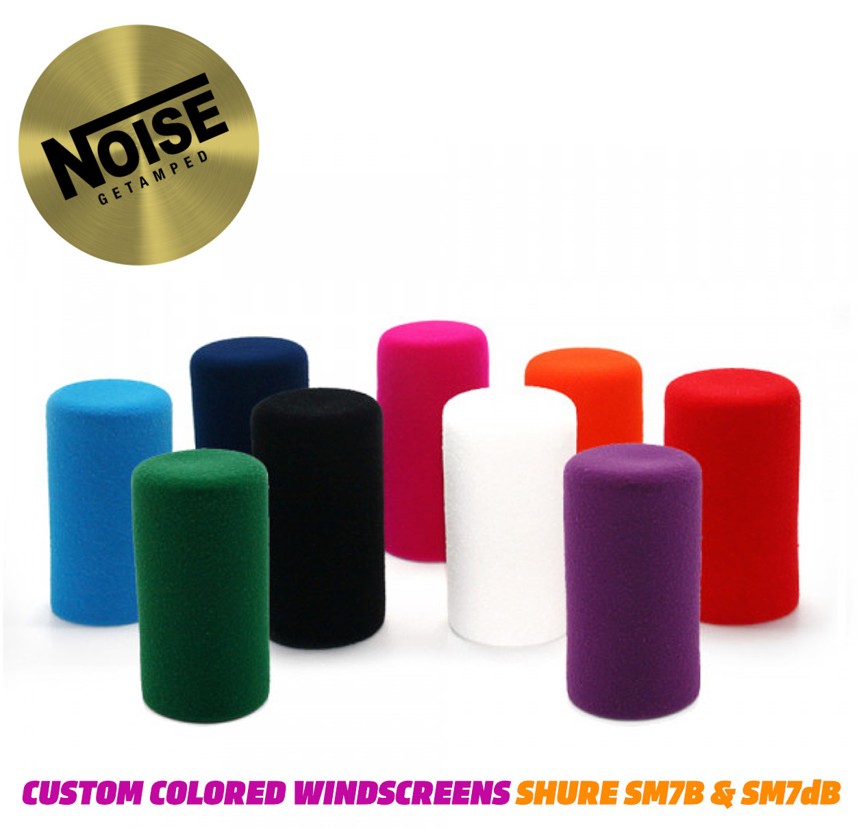SM7B & SM7DB Custom Colored PREMIUM Windscreen Foam Covers for Shure SM7B