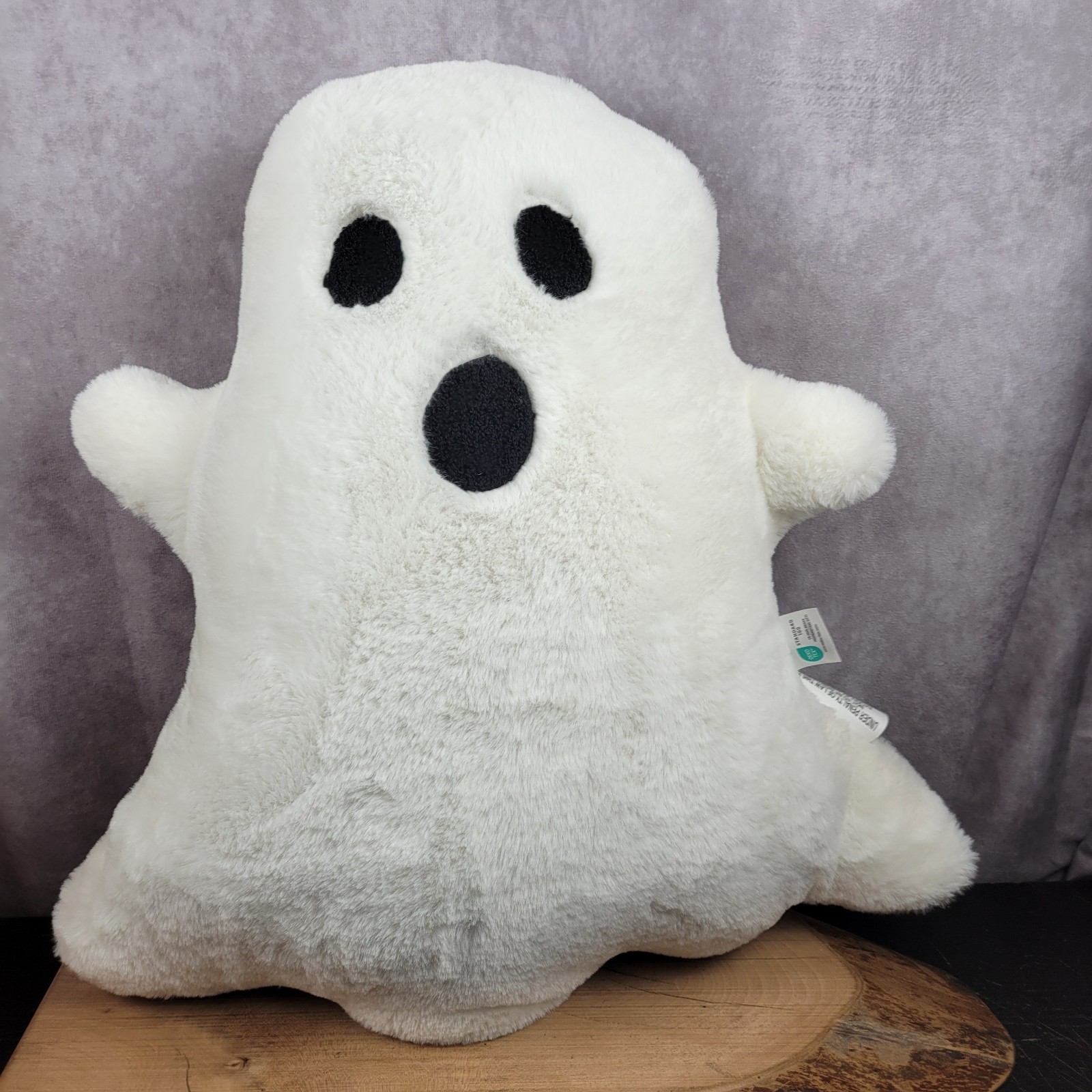 Brentwood Originals Ghost Shaped Pillow Halloween 16" Plush Costco Oeko-Tex